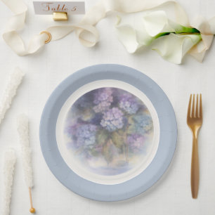 Sering Hydrangea Aquarel Lunchnapkin Papieren Bordje