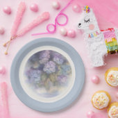 Sering Hydrangea Aquarel Lunchnapkin Papieren Bordje (Feest)