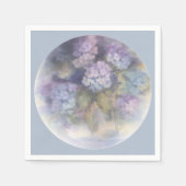Sering Hydrangea Aquarel Lunchnapkin Servet (Voorkant)