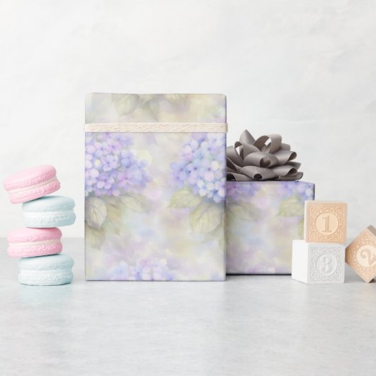 Sering Hydrangea Bloemen Inpakpapier (Baby Shower)