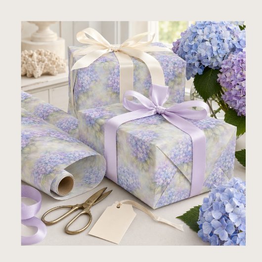 Sering Hydrangea Bloemen Inpakpapier