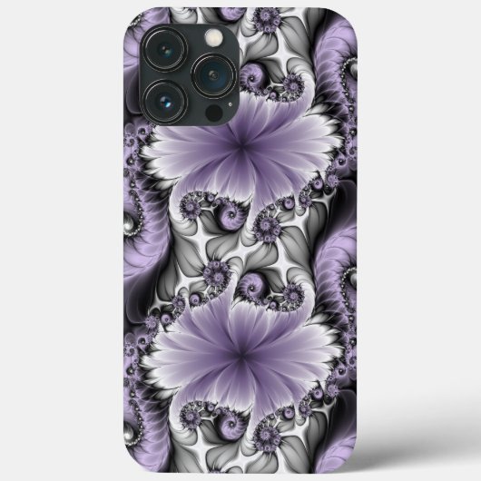 Sering Illusie Abstracte Bloemige Fractale Kunst F Case-Mate iPhone Case (Achterkant)