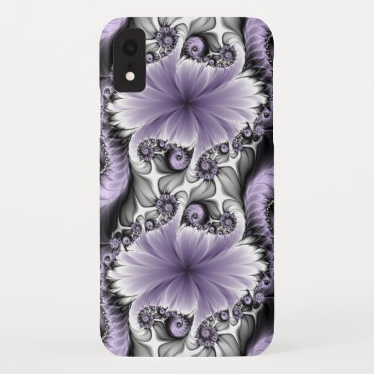 Sering Illusie Abstracte Bloemige Fractale Kunst F Case-Mate iPhone Case (Achterkant)