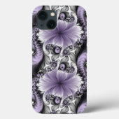 Sering Illusie Abstracte Bloemige Fractale Kunst F Case-Mate iPhone Case (Achterkant)