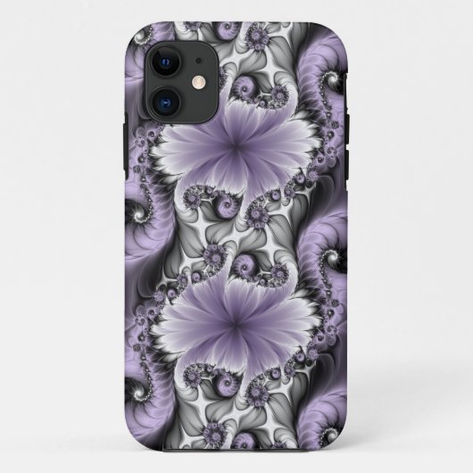 Sering Illusie Abstracte Bloemige Fractale Kunst F Case-Mate iPhone Case (Achterkant)
