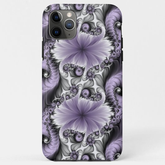 Sering Illusie Abstracte Bloemige Fractale Kunst F Case-Mate iPhone Case (Achterkant)