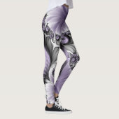 Sering Illusie Abstracte Bloemige Fractale Kunst F Leggings (Rechts)