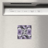 Sering Illusie Abstracte Bloemige Fractale Kunst F Magneet (Insitu (Vaatwasser))