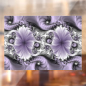 Sering Illusie Abstracte Bloemige Fractale Kunst F Raamsticker (Vel 2)