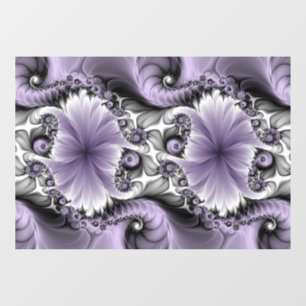 Sering Illusie Abstracte Bloemige Fractale Kunst F Raamsticker