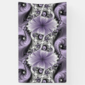 Sering Illusie Abstracte Bloemige Fractale Kunst F Spandoek (Verticaal)