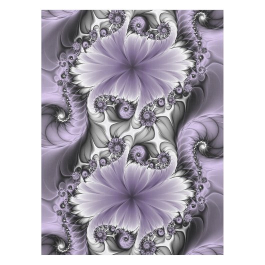 Sering Illusie Abstracte Bloemige Fractale Kunst F Tafelkleed (Voorkant)