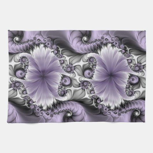 Sering Illusie Abstracte Bloemige Fractale Kunst F Theedoek (Horizontaal)