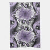 Sering Illusie Abstracte Bloemige Fractale Kunst F Theedoek (Verticaal)