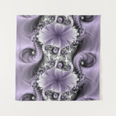 Sering Illusie Abstracte Bloemige Fractale Kunst F Wandkleed (Voorkant (horizontaal))