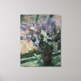 Sering in een raam door Mary Cassatt, Vintage Kuns Canvas Afdruk