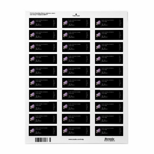 Sering Kaars Label (Full Sheet)