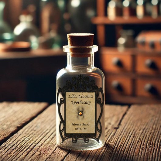 Sering Kloven's Apotheek: Menselijk Bloed 100% O+ Sticker