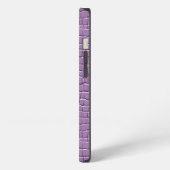 Sering leer effect patroon iPhone hoesje (Linkerkant)
