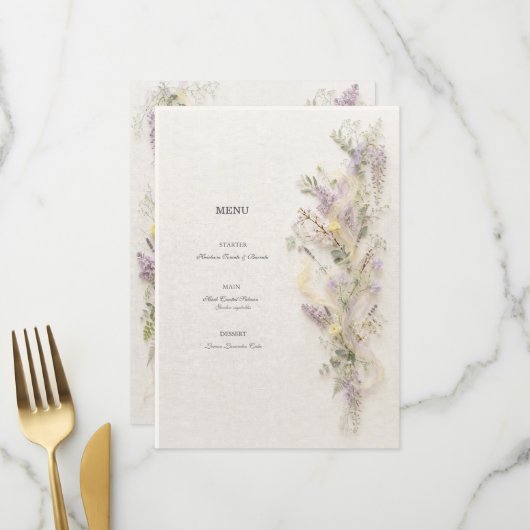 Sering Lentetuin Menu Kaart (Voorkant / Achterkant in situ)