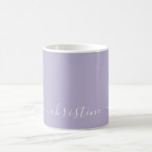 Sering Lila C123 & Witte Minimalistische Naam Op M