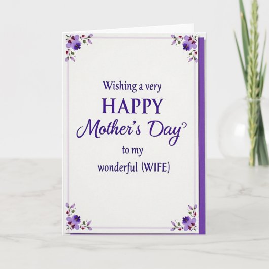 Sering Moederdag Vrouw Kaart (Voorkant)