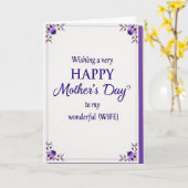 Sering Moederdag Vrouw Kaart (Gele Bloem)