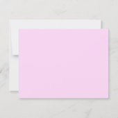 Sering Roze Handgeschilderde Gestreepte Frame Noti Kaart (Achterkant)