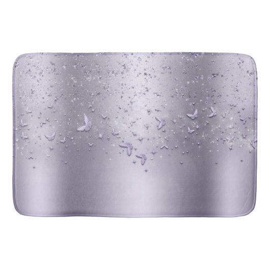 Sering Schitter Glitters Glans Fladder Vlinder Badmat (Voorkant)