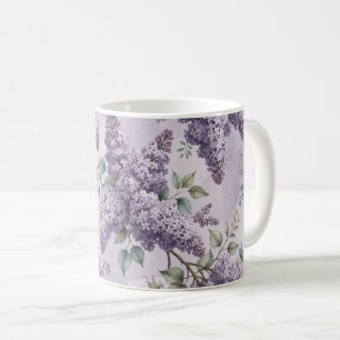 Sering Seringbloesem Salie Groen Stof Lavendel Koffiemok