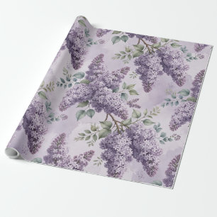 Sering Seringbloesem Saliegroen Stof Lavendel Cadeaupapier