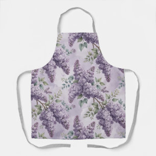 Sering Seringbloesems Saliegroen Stof Lavendel Schort