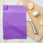 Sering strepen aangepast monogram theedoek (Quarter Fold)