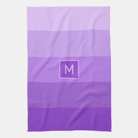 Sering strepen aangepast monogram theedoek (Verticaal)