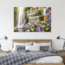 Sering Waterval Opgespannen Canvas Afdruk