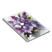 Sering - Waterverf bloemen Notitieboek (Rechterzijde)