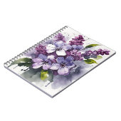 Sering - Waterverf bloemen Notitieboek (Linkerzijde)