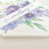 Sering waterverf bloemstuk gepersonaliseerd sherpa deken (3/4)
