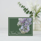 Seringbloemen Groene Achtergrond Dank Je Briefkaart (Staand voorkant)