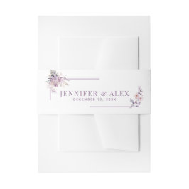 Seringbloemen Modern Elegant Uitnodigingen Wikkel