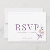 Seringbloemen Modern Elegeant RSVP (Voorkant)