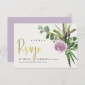 SERINGEN BLOEMENWOESTIJN CACTUS LOOF WATERVERF RSV RSVP KAARTJE (Voorkant / Achterkant)