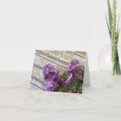 Seringen op oude bladmuziek kaart (Voorkant)