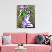 Seringenschoenen Canvas Afdruk (Insitu (Woonkamer))