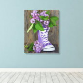 Seringenschoenen Canvas Afdruk (Insitu (Houten vloer))