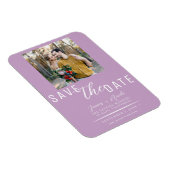 Seringpaars Save the Date Foto Bruiloft Magneet (Rechterzijde)
