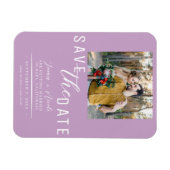 Seringpaars Save the Date Foto Bruiloft Magneet (Horizontaal)