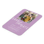 Seringpaars Save the Date Foto Bruiloft Magneet (Linkerzijde)