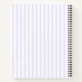 Seringpaars Witte Coquette Esthetiek  Monogram Notitieboek (Achterkant)