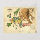  Serio Comic War Map voor 1877 Briefkaart (Voorkant)